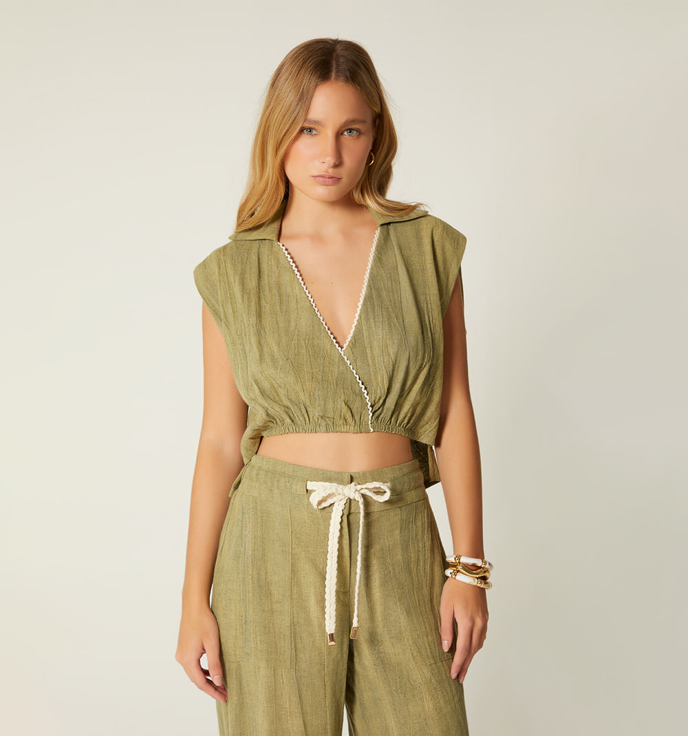 Blusa cruzada