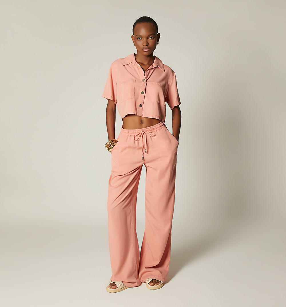 Blusa boxy camisera manga corta