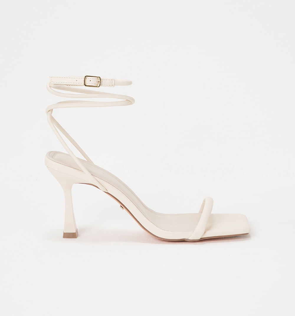 Sandalia tacon tiras