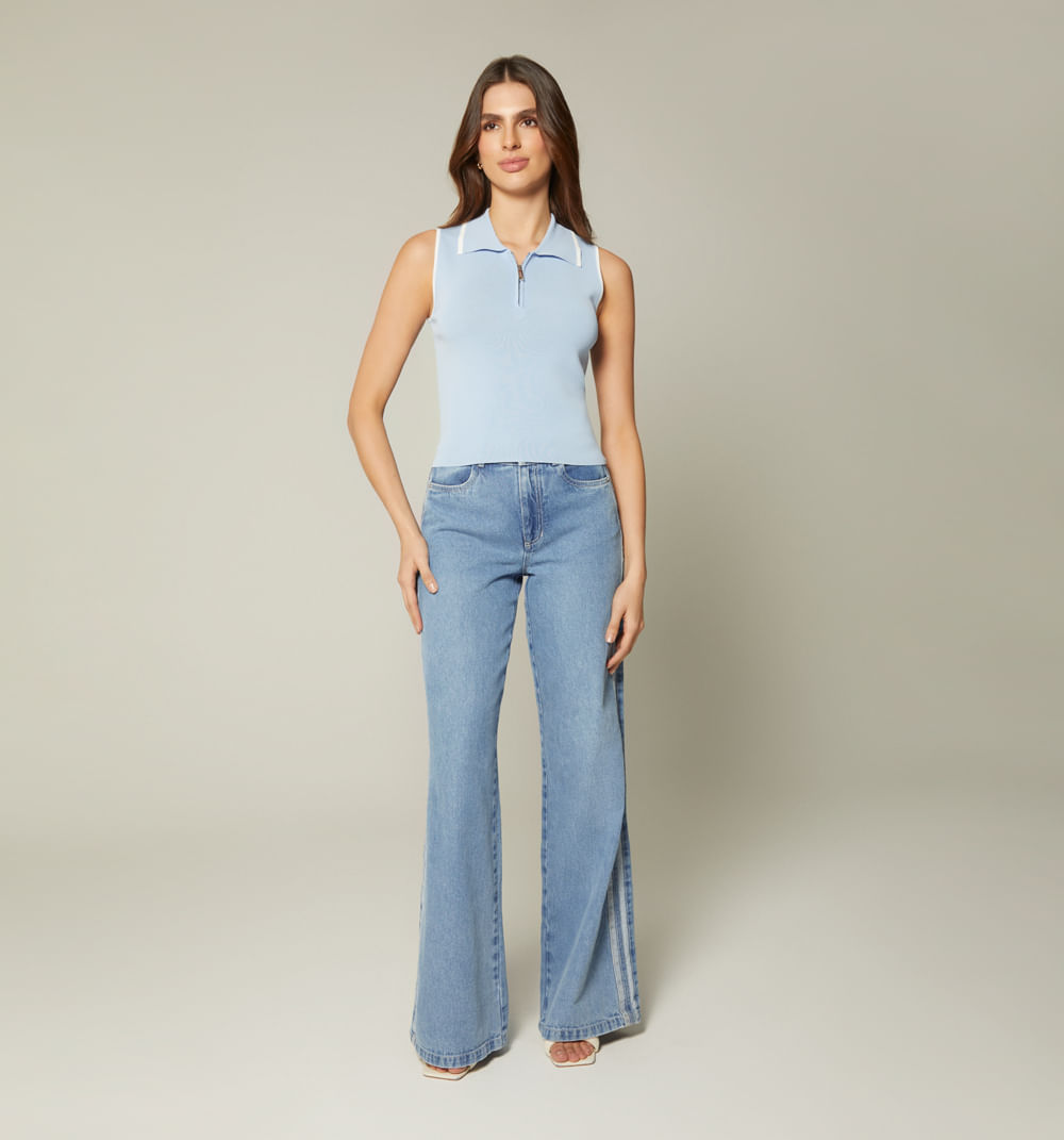 Blusa tejida para mujer manga sisa