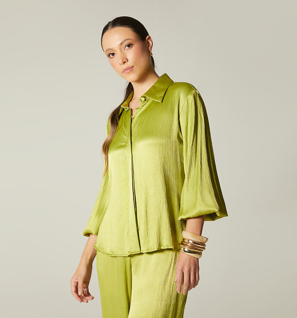 Blusa camisera manga larga