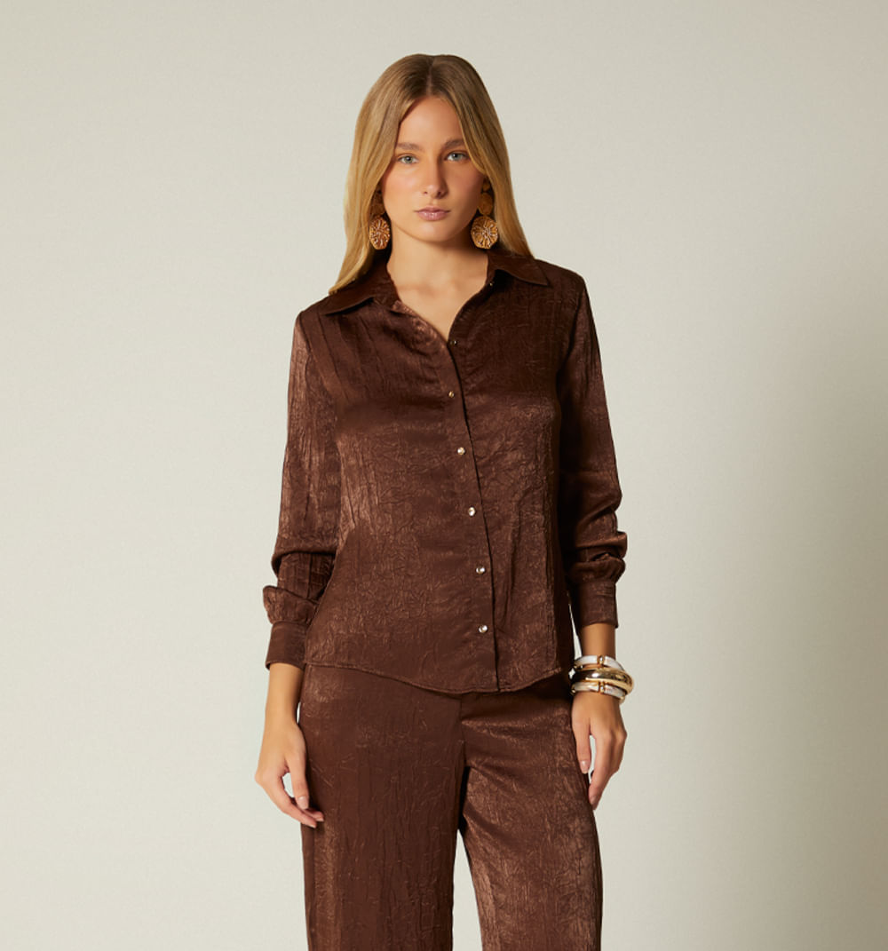 Blusa camisera manga larga