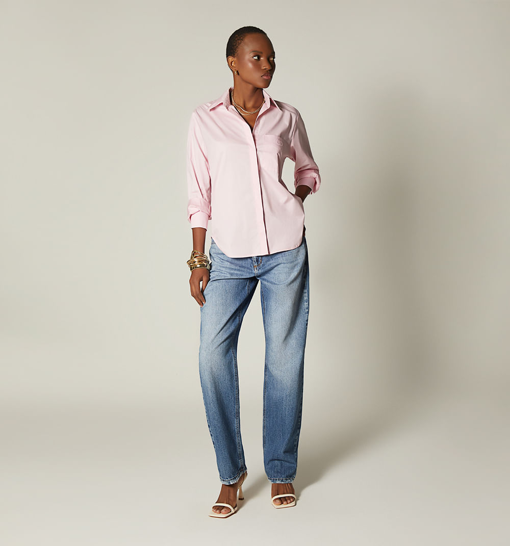 Camisera manga larga over size