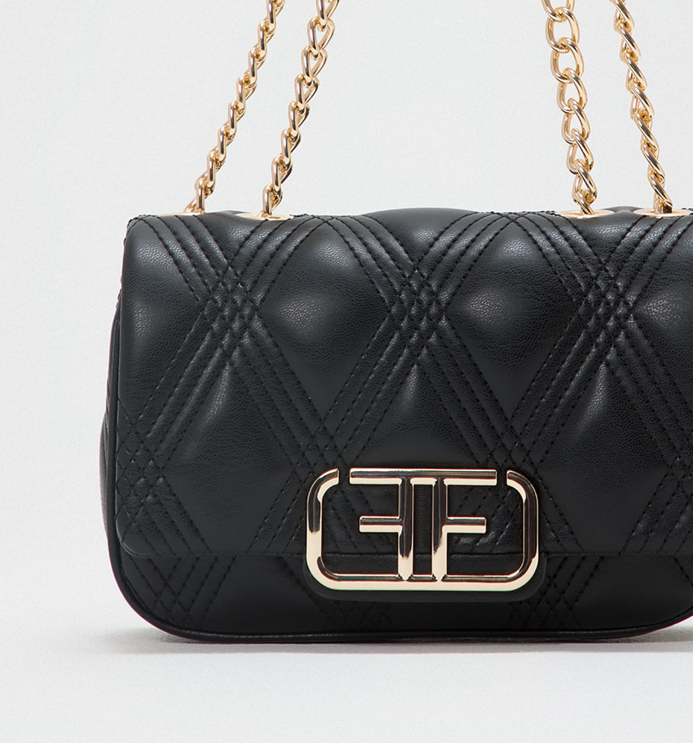 Bolso manos libre con herraje ff