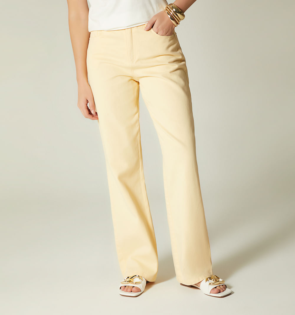 Jean bota recta tiro alto