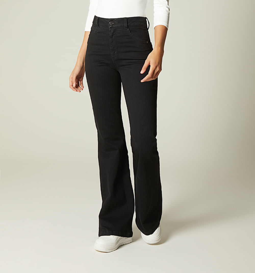 Jean bota campana tiro alto bardot