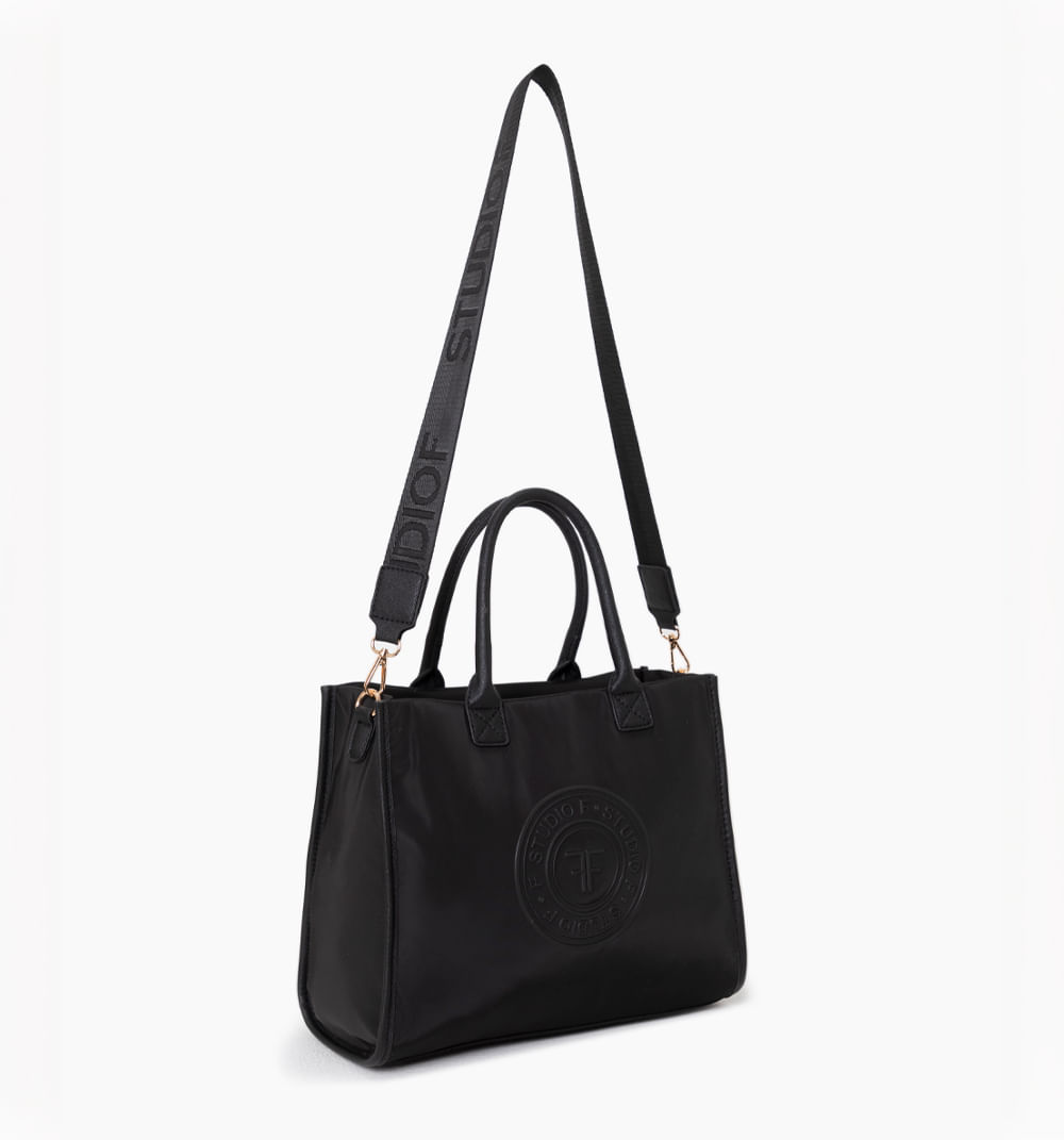 Bolso de mano con logo ff