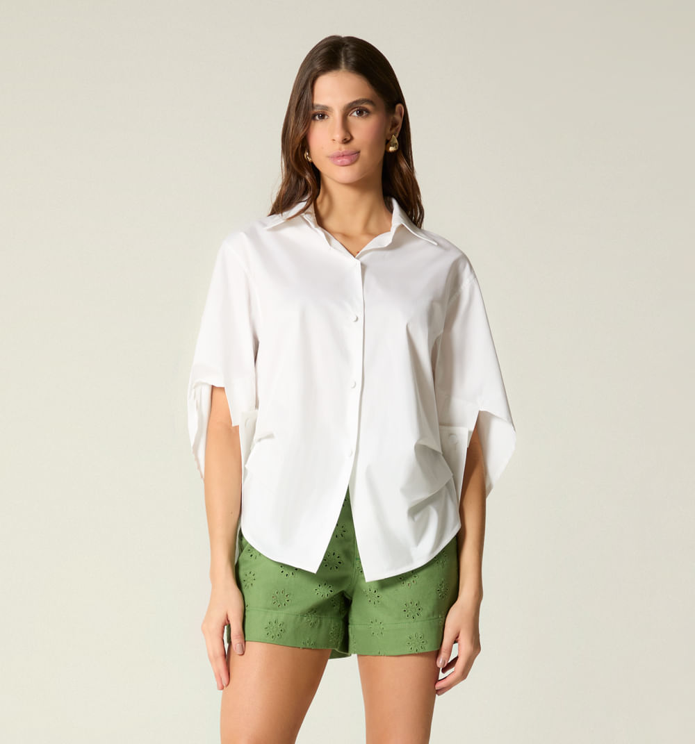 Bluson manga 3/4 con botonadura