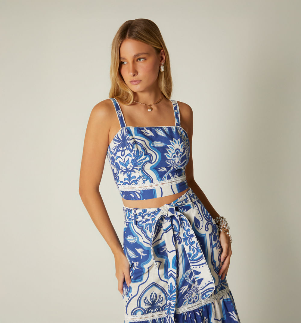 Blusa tiras