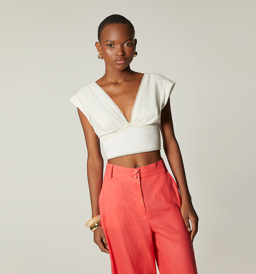 Blusa amarre en espalda