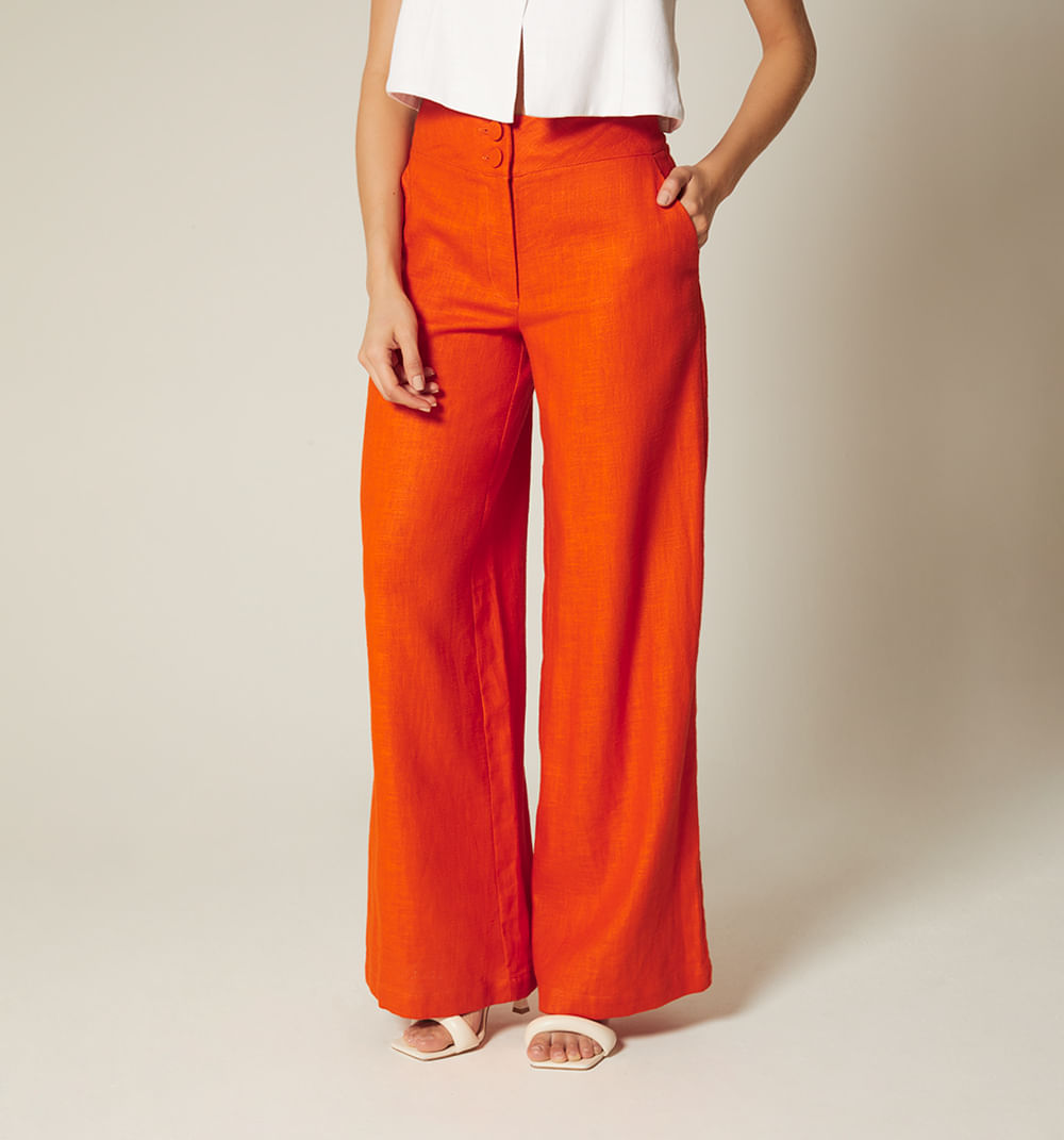 Pantalon palazo tiro alto