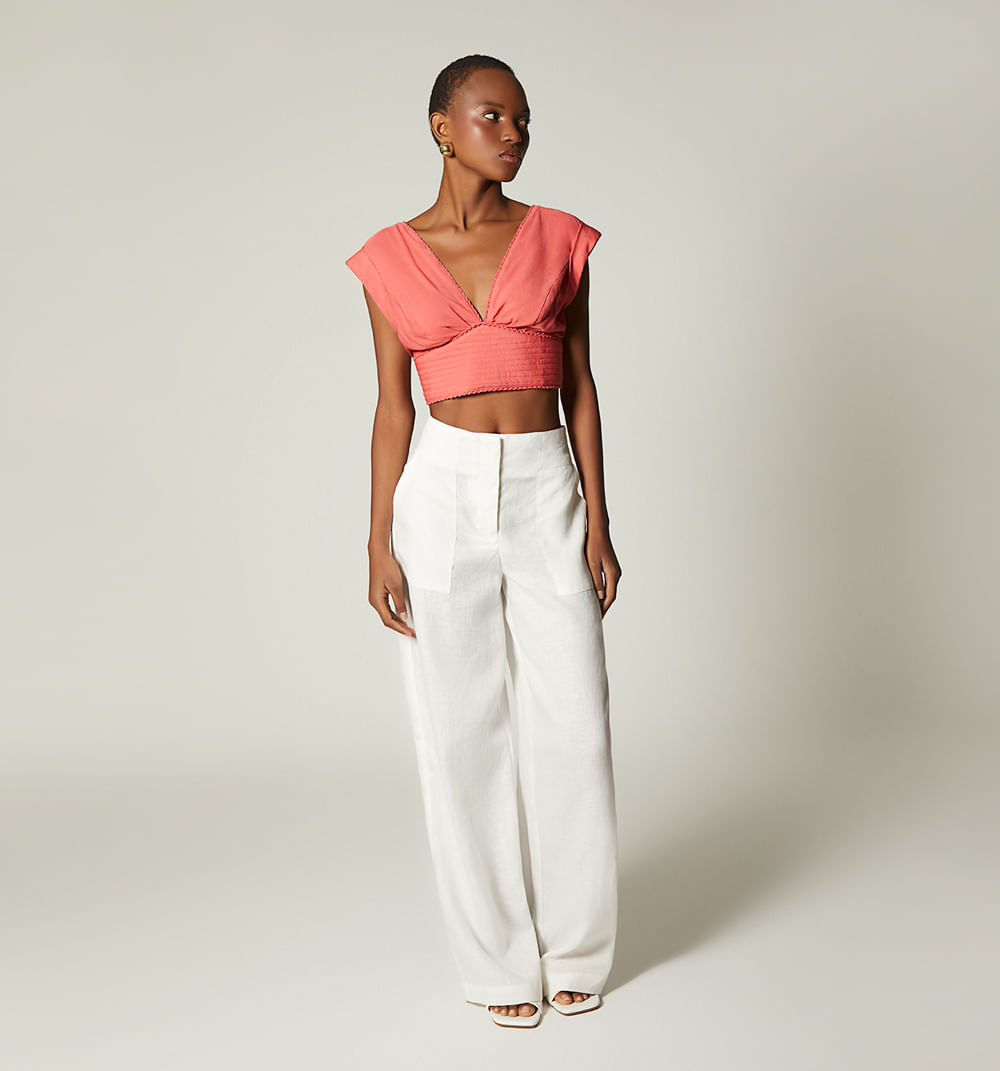 Blusa amarre en espalda