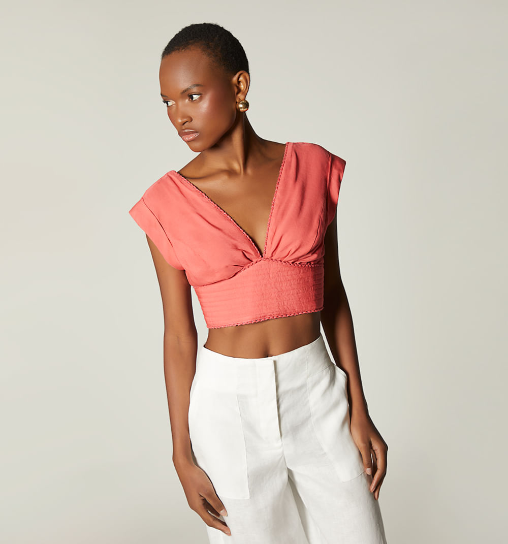 Blusa amarre en espalda