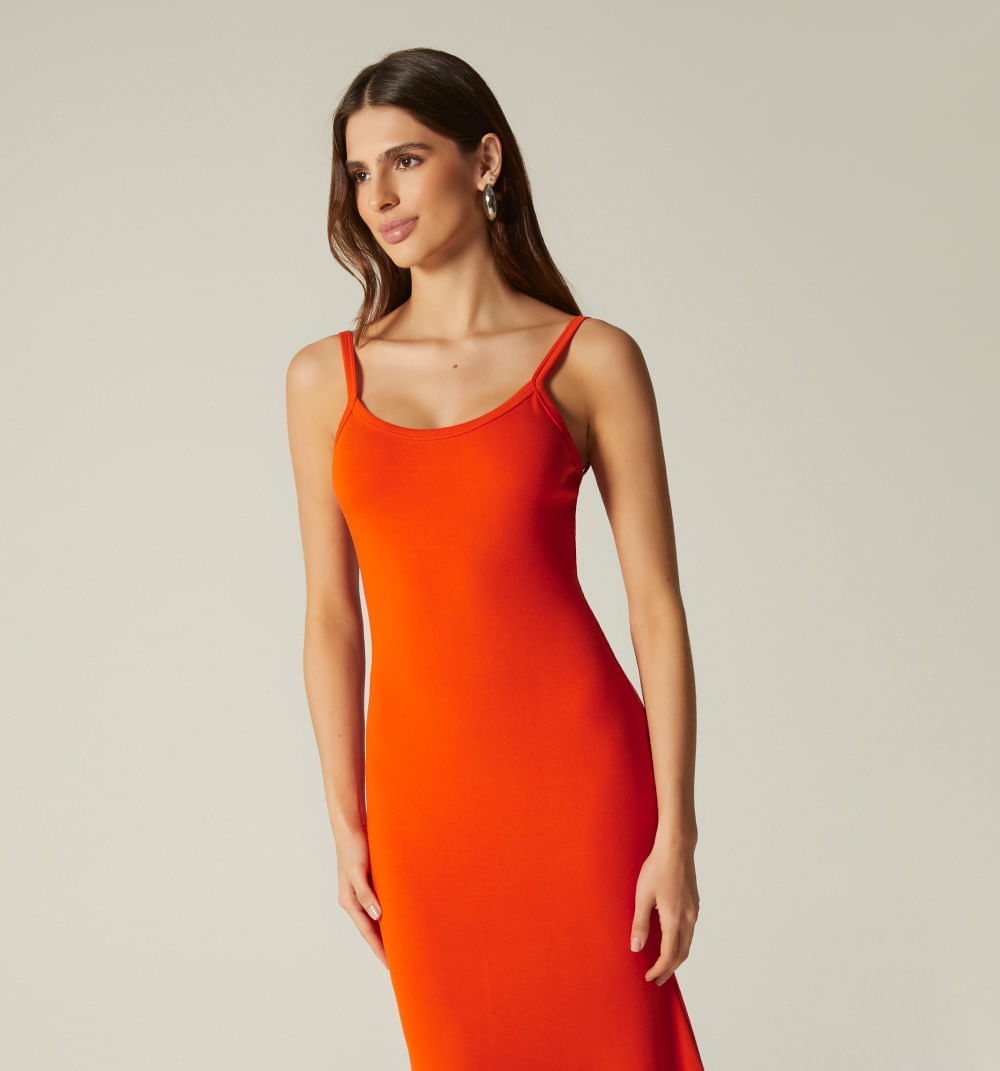 Vestido largo tiras