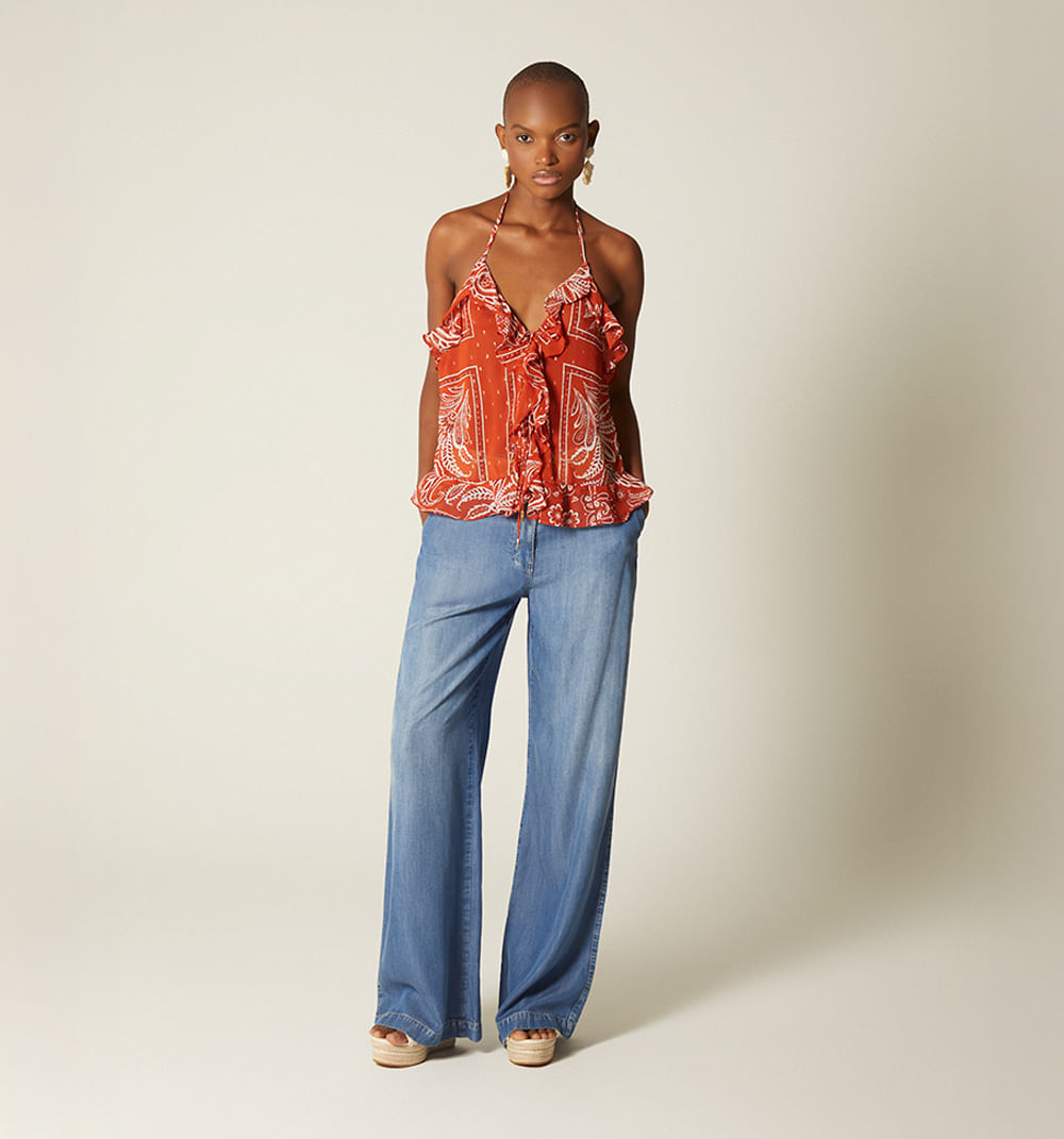 Blusa halter con bolero