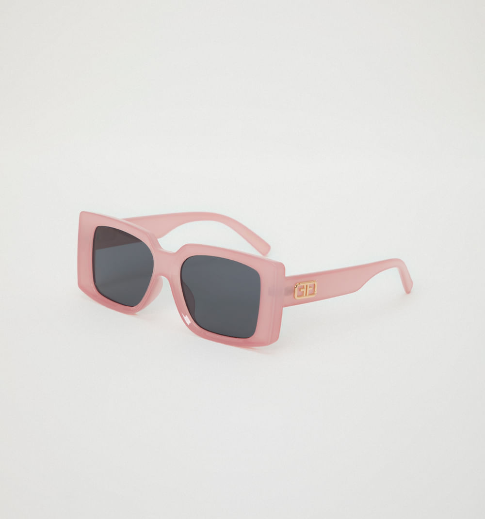 Gafas rectangulares lateral logo