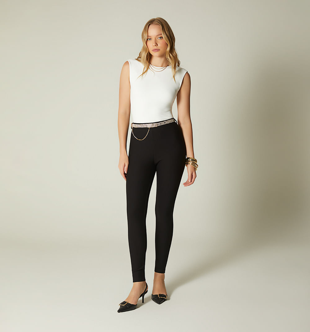 Leggins tiro alto bota pitillo con corre