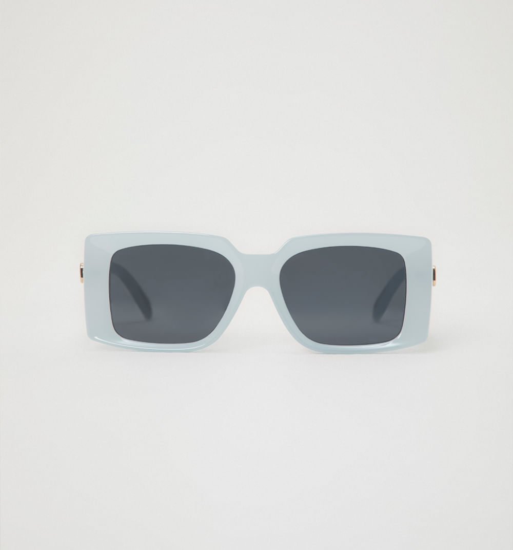 Gafas rectangulares lateral logo