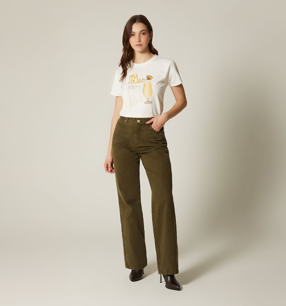 Camiseta estampada piña colada
