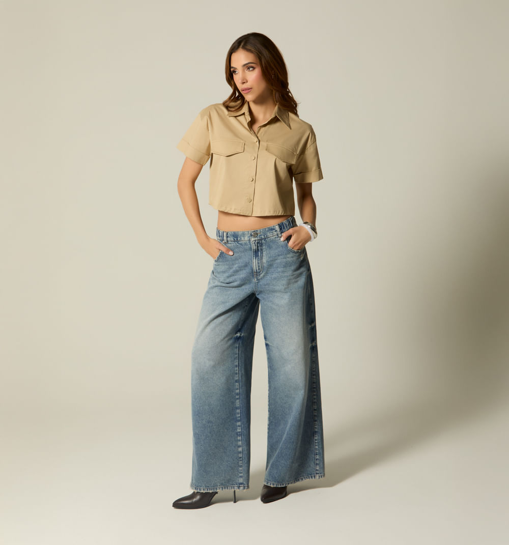 Blusa camisera boxy