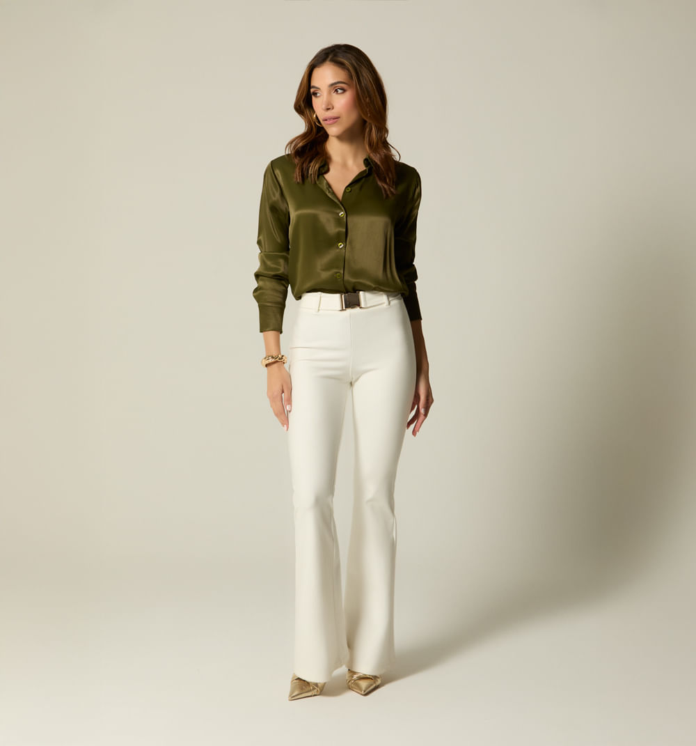 Leggins tiro alto bota campana