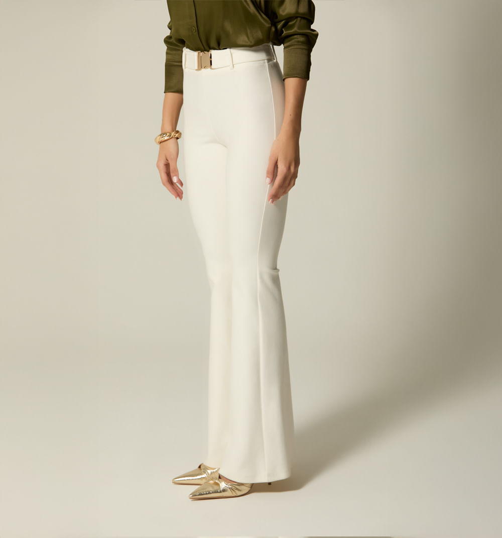 Leggins tiro alto bota campana