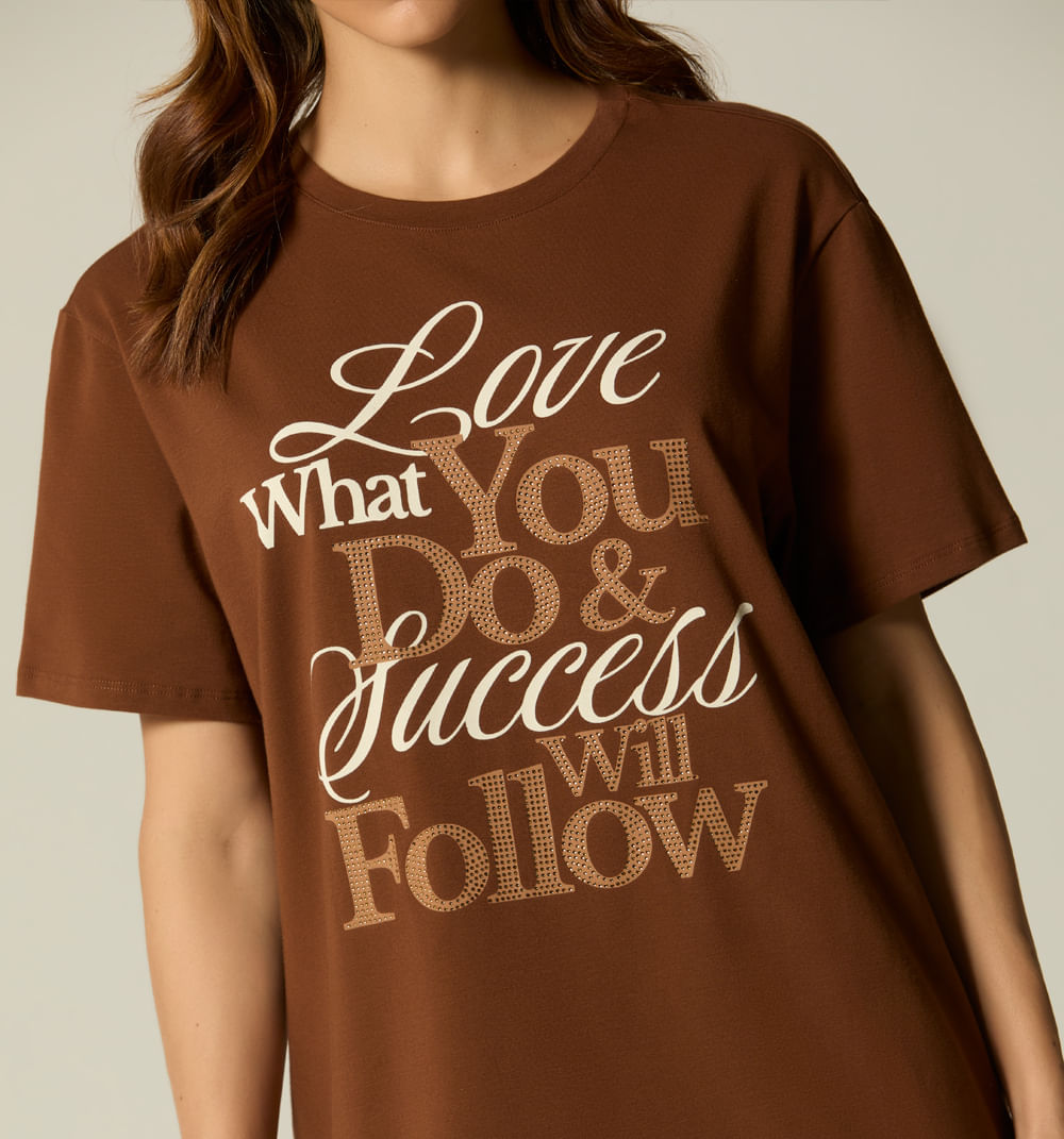 Camiseta estampado con hot fix