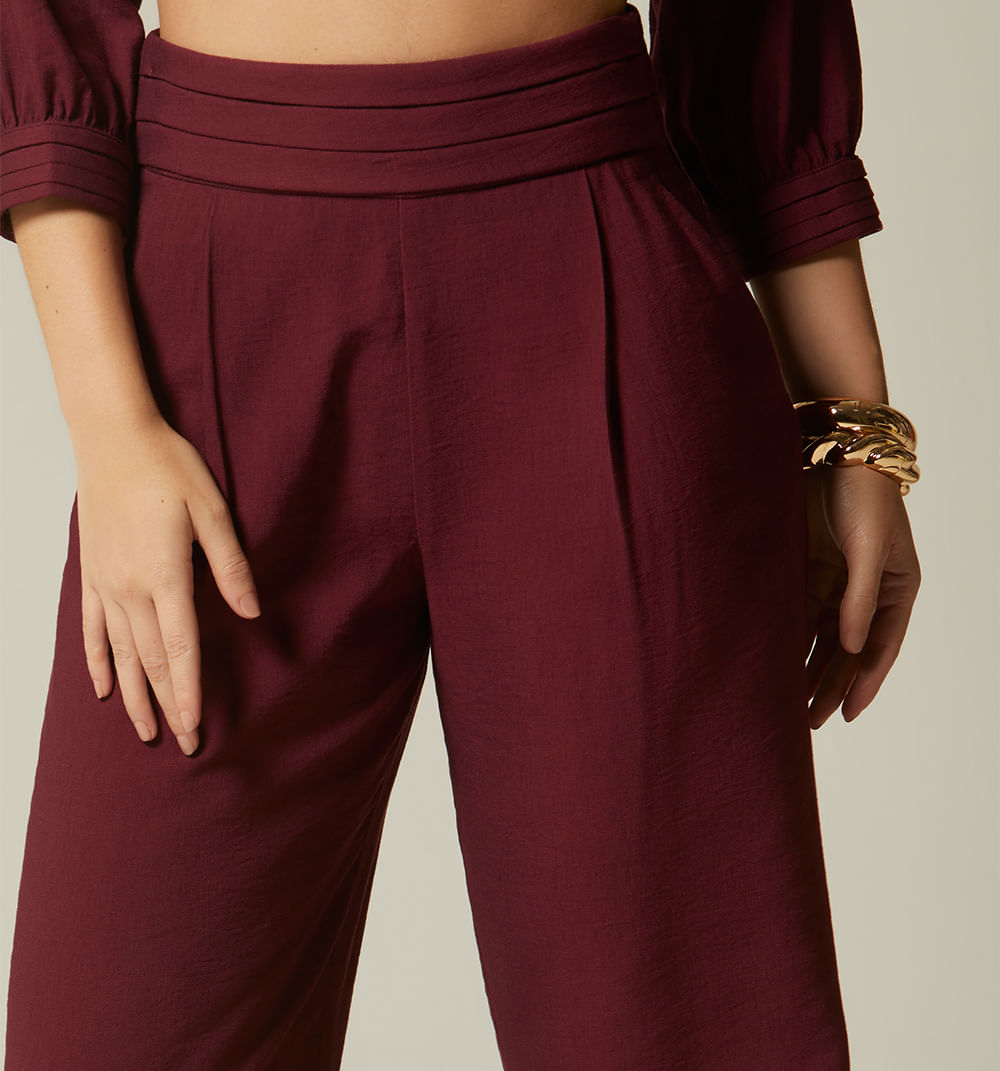Pantalon palazo prenses en pretina