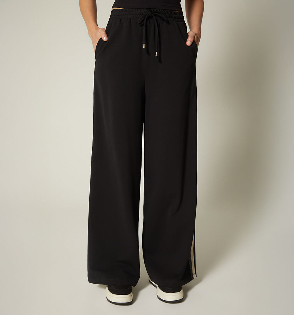 Pantalon tiro alto con insumo