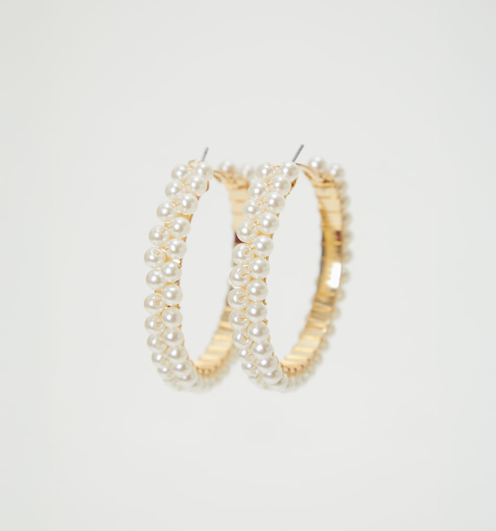 Aretes candonga perlas