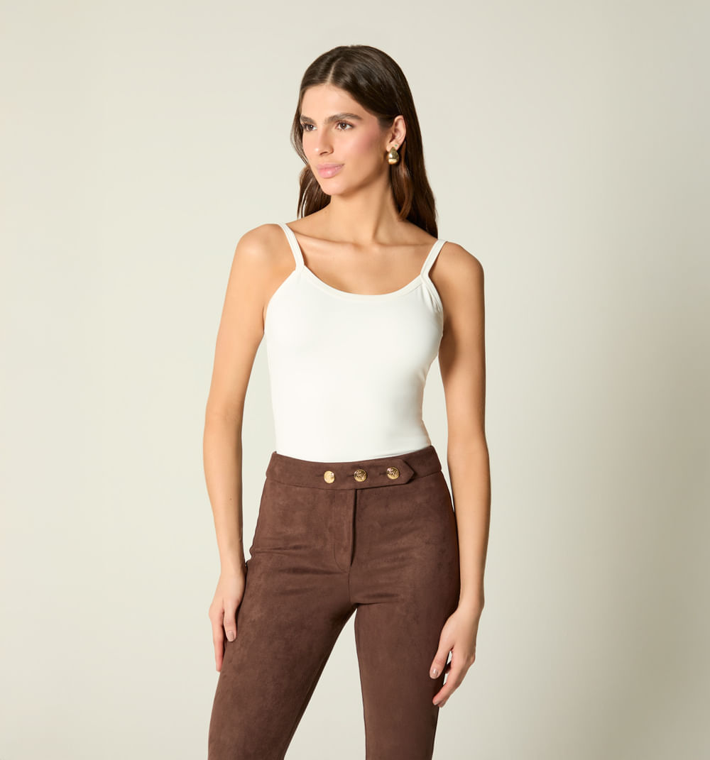 Blusa  tiras cruzadas en espalda