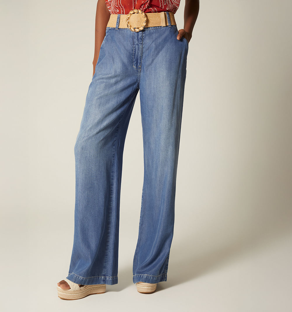 Jean palazo tiro alto con correa