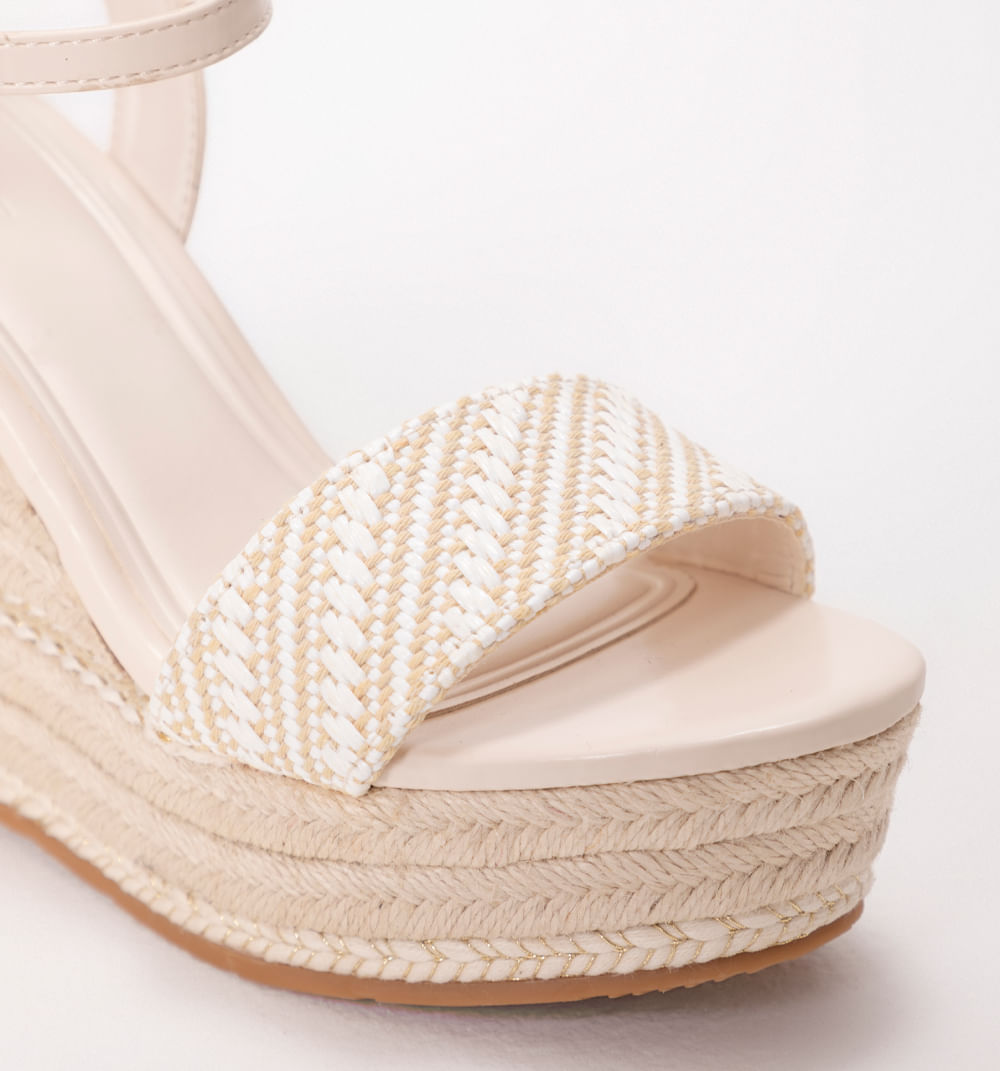 Sandalia plataforma capellada organica