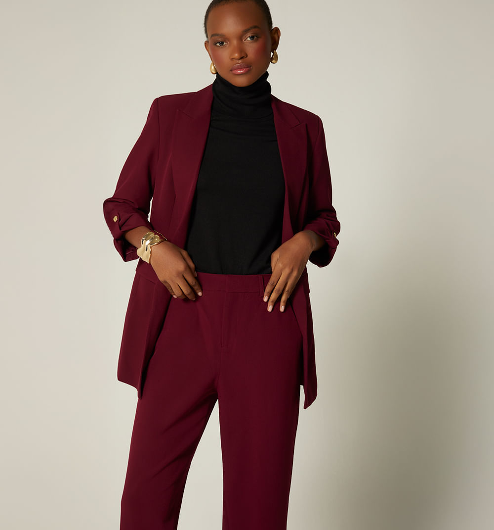 Blazer manga larga silueta over size