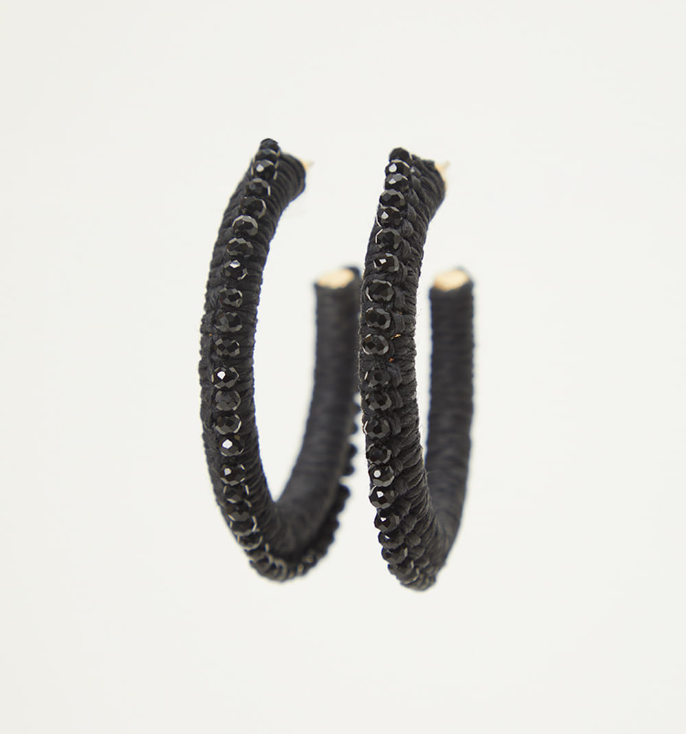 Aretes candonga con mostacillas