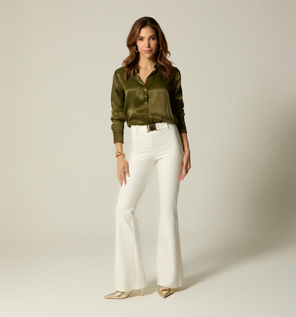 Blusa camisera manga larga