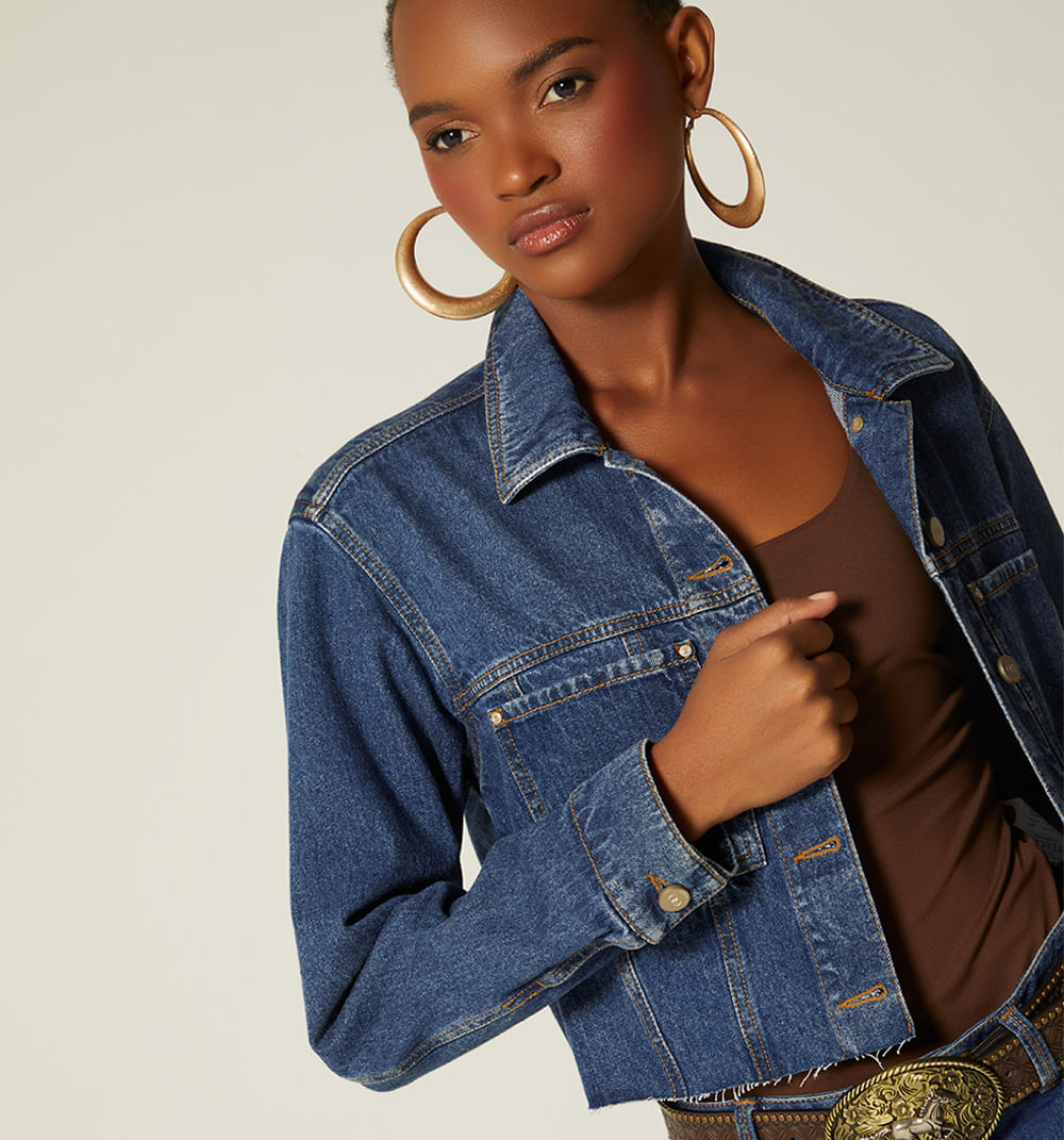 Chaqueta clasico bolsillos cuadrados