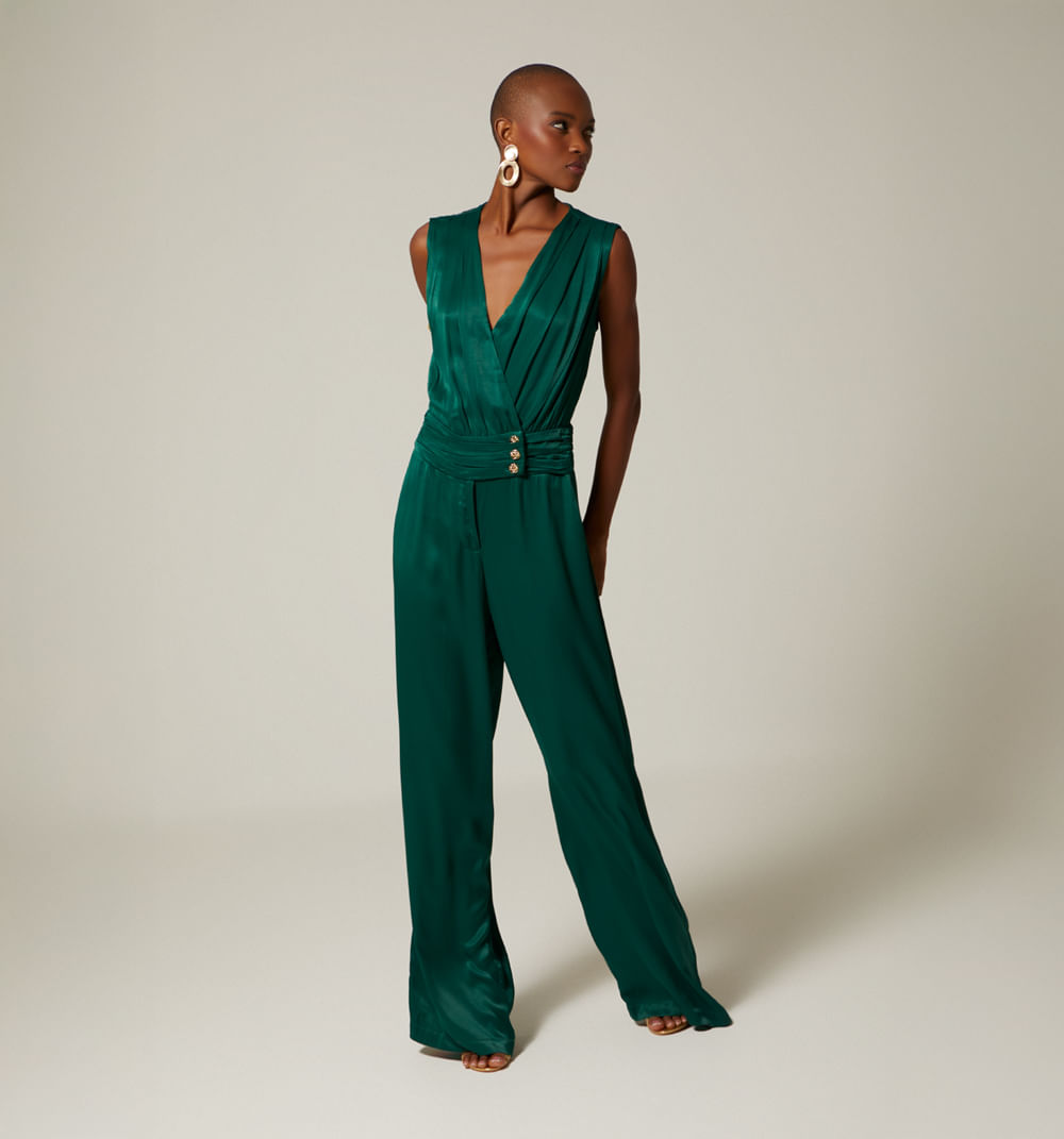 Enterizo palazzo manga sisa