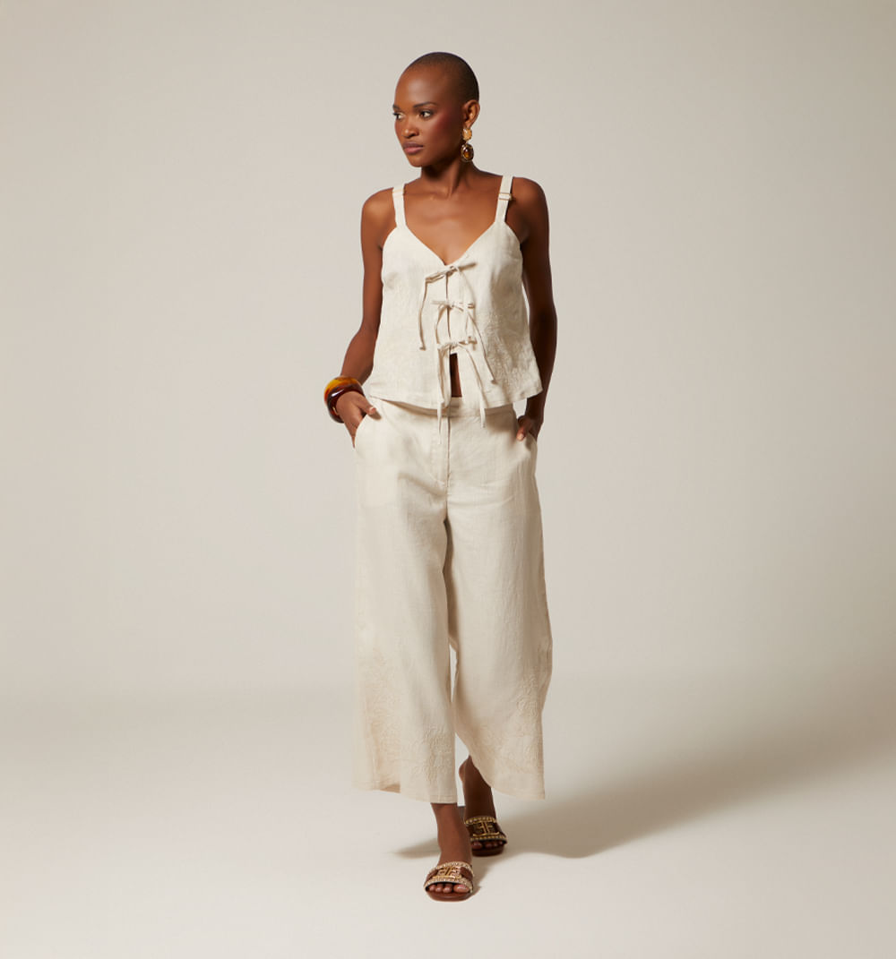 Blusa de tiras escote v