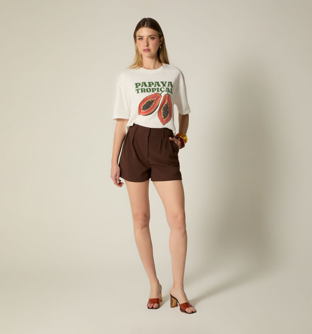 Camiseta oversize estampada