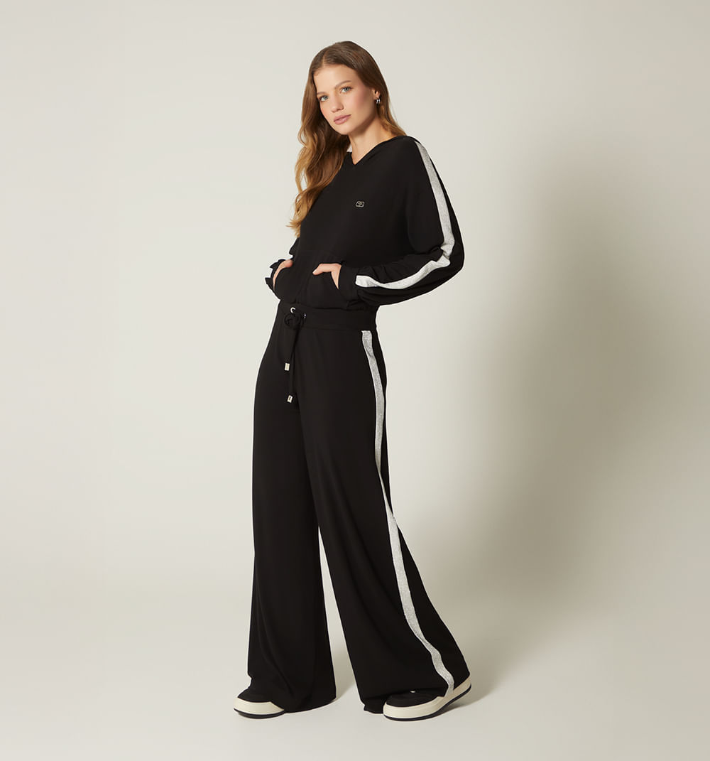 Pantalón deportivo con franja en costado