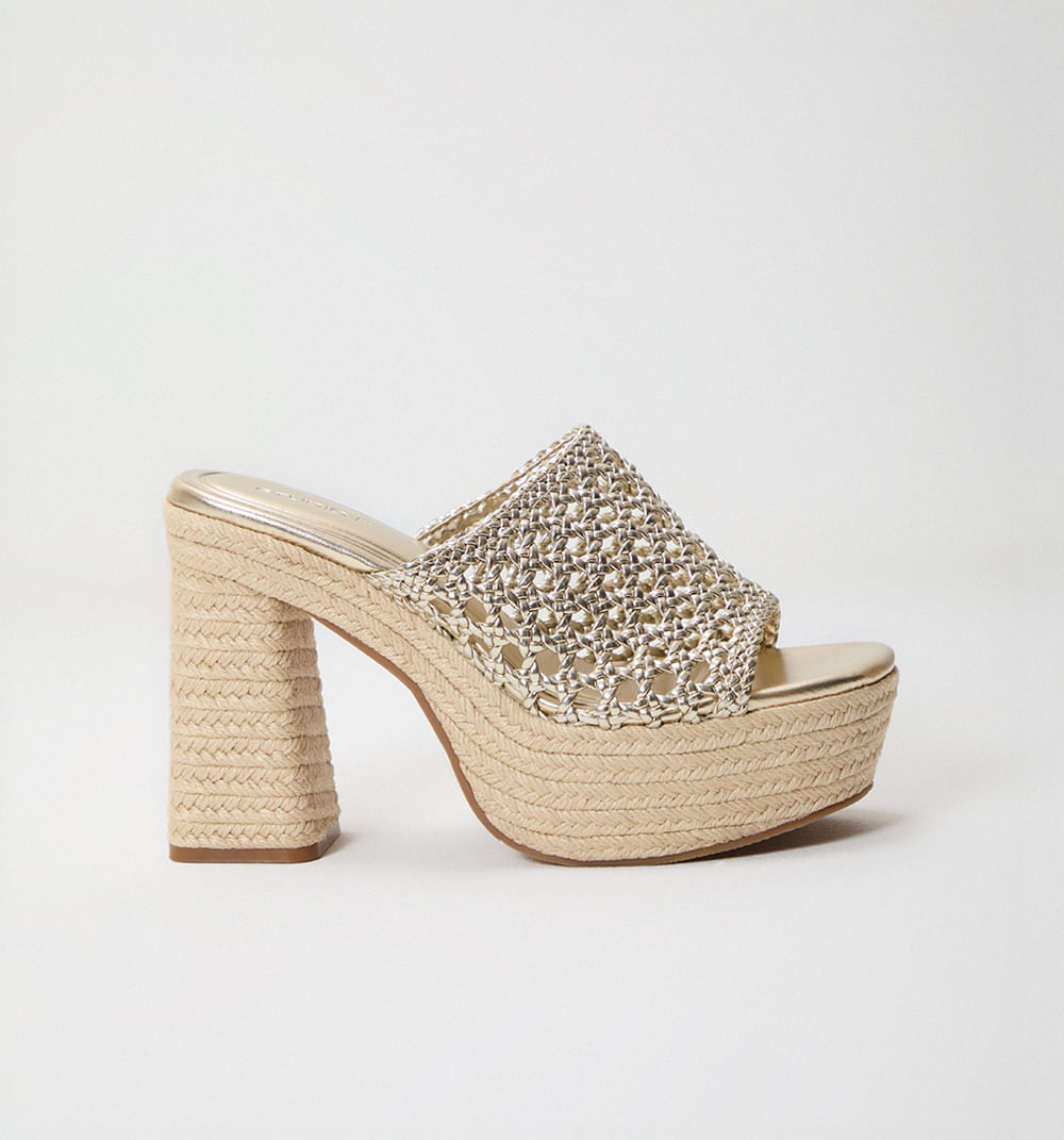 Sandalia plataforma yute