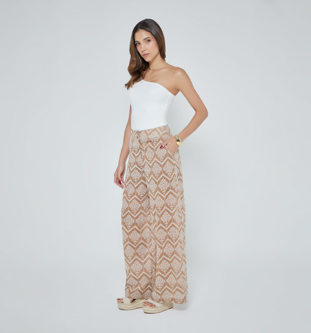 Pantalon palazo tiro alto