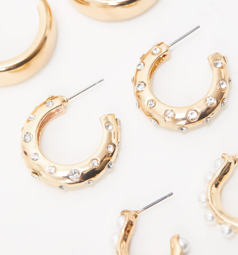 Aretes candongas set x3