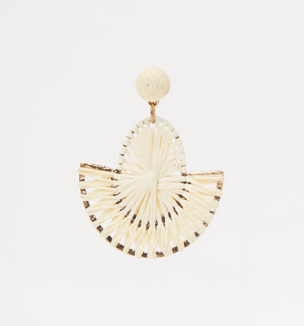 Aretes organicos tejidos