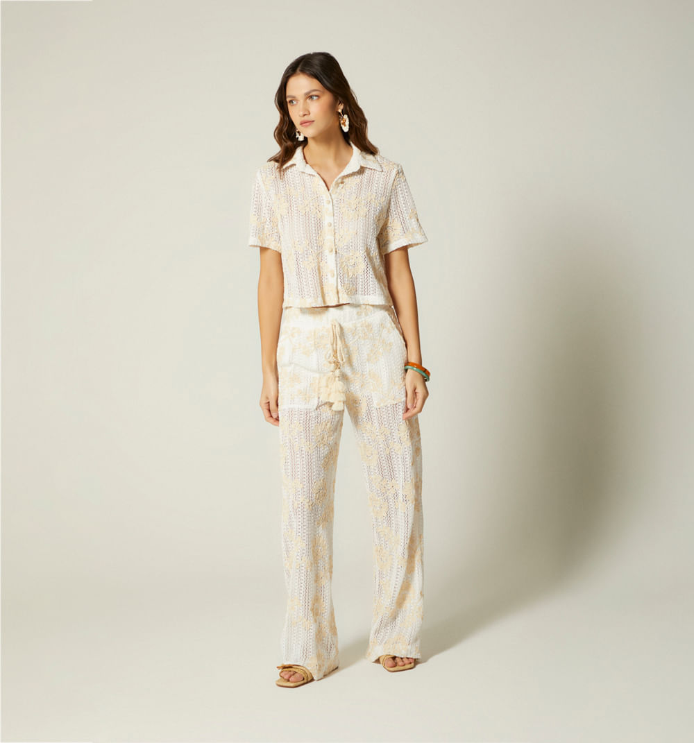 Blusa manga corta boxy