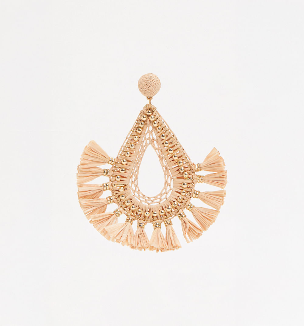 Aretes organigos tejidos