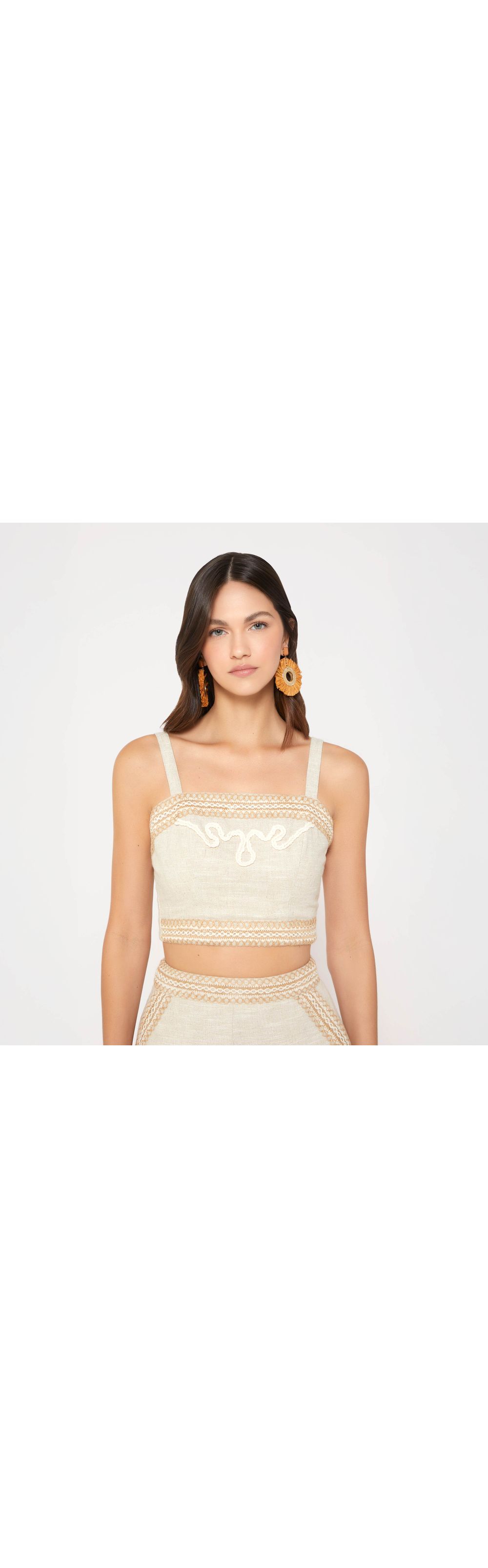 Blusa tiras con pasamaneria