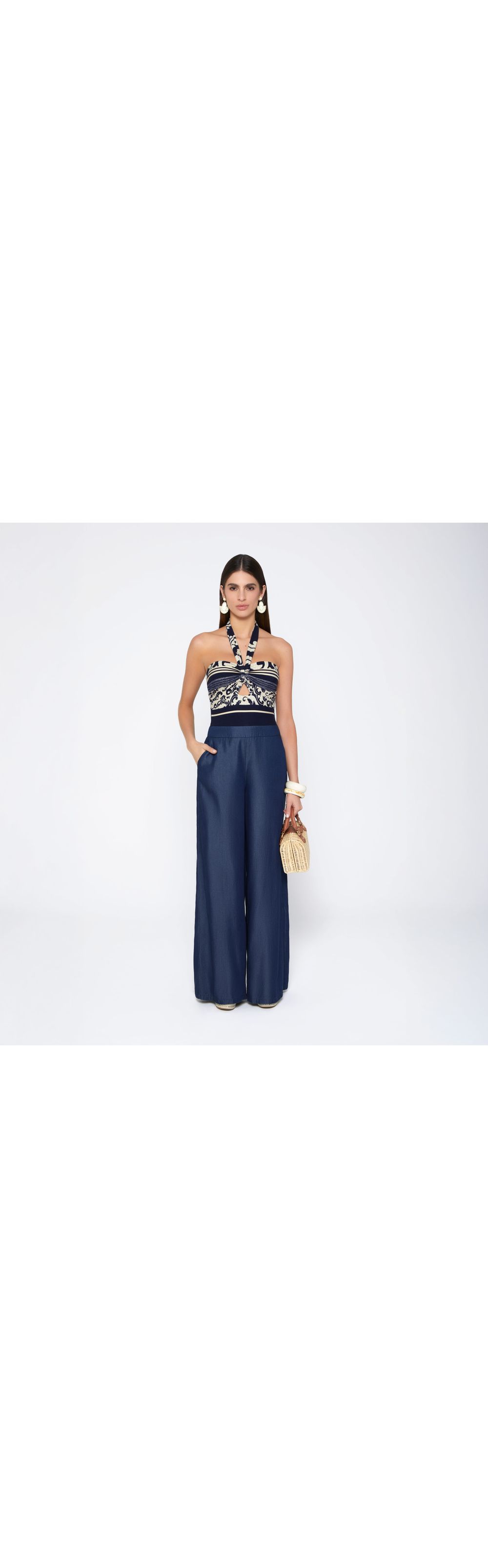 Enterizo pantalón cuello halter