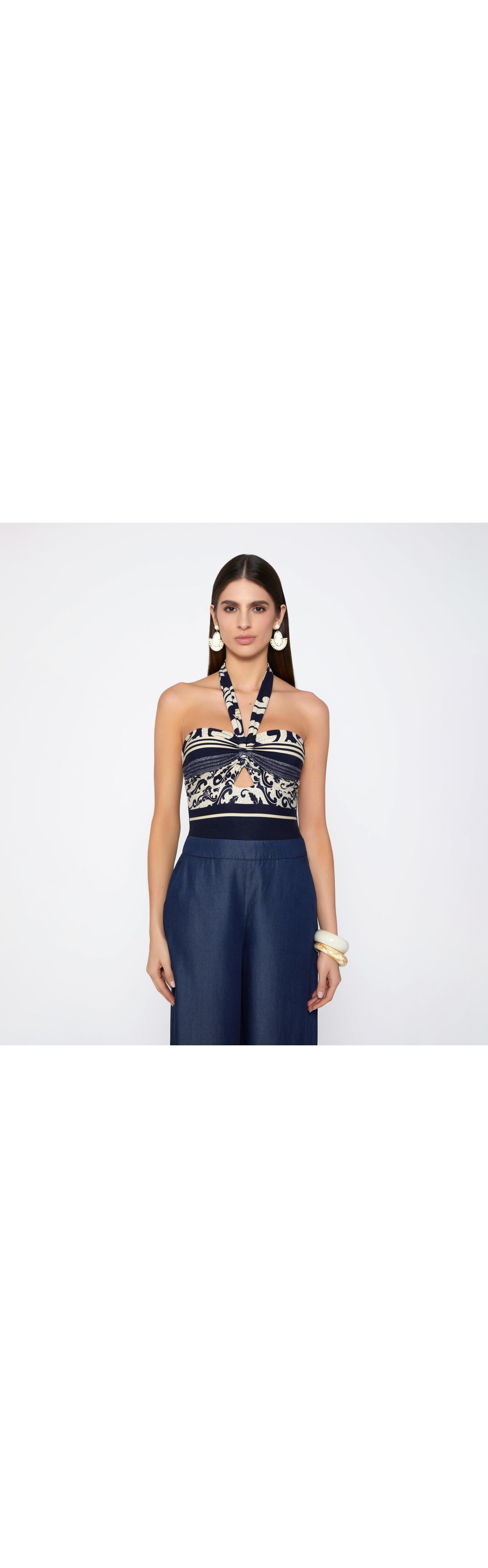 Enterizo pantalón cuello halter